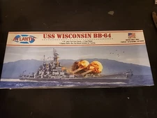 USS Wisconsin BB-64 1/665 scale Plastic Model kit Atlantis Models Free Shipping 