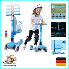 Monopattino per Bambini con Ali Antiscivolo e Luce - Divertimento per Giovani Esploratori