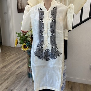 barong dress design for ladies Women AU Size:9.5 Jennifer Lawrence Is Glamorous YGroup_ramie-strapless-mini-dress-petite Modern filipiniana attire Puff Sleeves