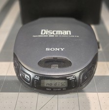 SONY Discman D-151 Digital Mega Bass CD Player Tested-Works-Batt. Cover Missing