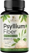 Psyllium Husk Fiber Supplement 1500Mg, Natural Daily Soluble & Insoluble Fiber P