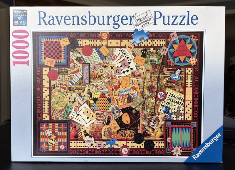 Ravensburger Vintage Games 1000 Piece Puzzle Kate Ward Thacker 194063 New Sealed