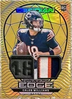 2024 Panini Obsidian Caleb Williams Rookie Cutting Edge Materials Gold /10 SP RC