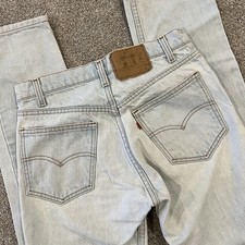 VTG Levi's Blue Jeans Mens 31x32 Orange Tab Vintage Light Wash USA Vintage Levi