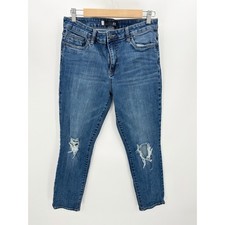 Kut From The Kloth Catherine Boyfriend Jeans Cropped High Rise Womens Size 8