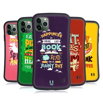 HEAD CASE ILLUSTRATION TYPOGRAPHY HYBRID CASE FOR APPLE iPHONES PHONES - Image 1 of 4