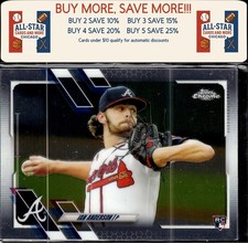 2021 Topps Chrome #6 Ian Anderson Rookie Atlanta Braves