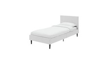 Skylar Single Bed Frame White Modern Minimalist Bedroom Furniture