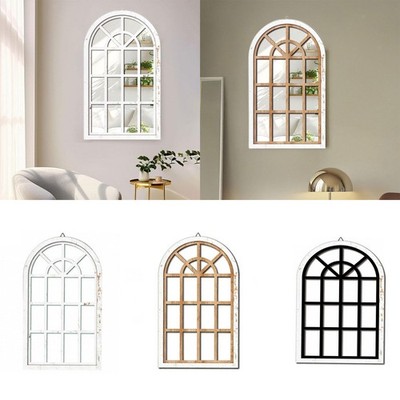 Dekorativer Wandspiegel Acryl im minimalistischen Stil mit gewölbtem Fenster,