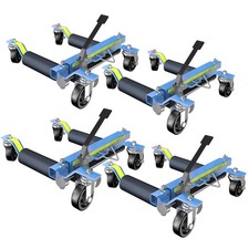 Car Wheel Dolly Jack Set of 4,Hydraulic 6000LBS Car Dolly Jack with Foot 