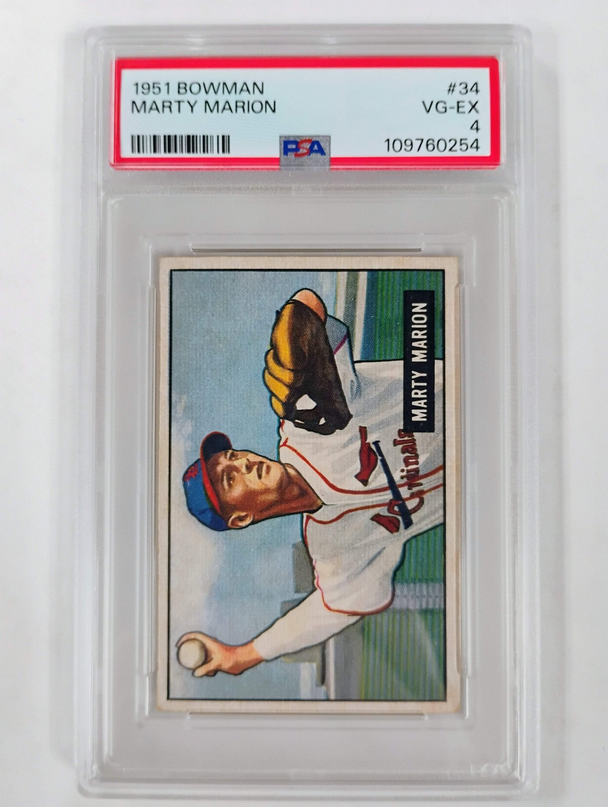 1951 Bowman Baseball Marty Marion #34 VG-EX PSA 4 Partial Set Break