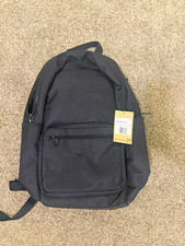 Nike Black Backpack Zip Closure w/ Inner & Ou...