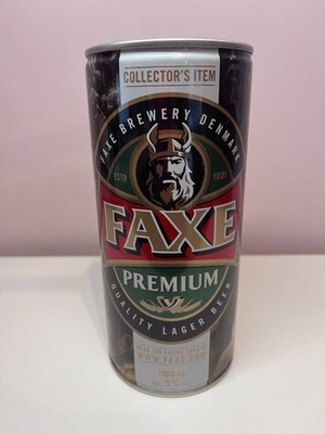 FAXE BRAUEREI PREMIUM QUALITÄT LAGERBIER - SAMMLERSTÜCK 1000ML LEERE DOSE (1)