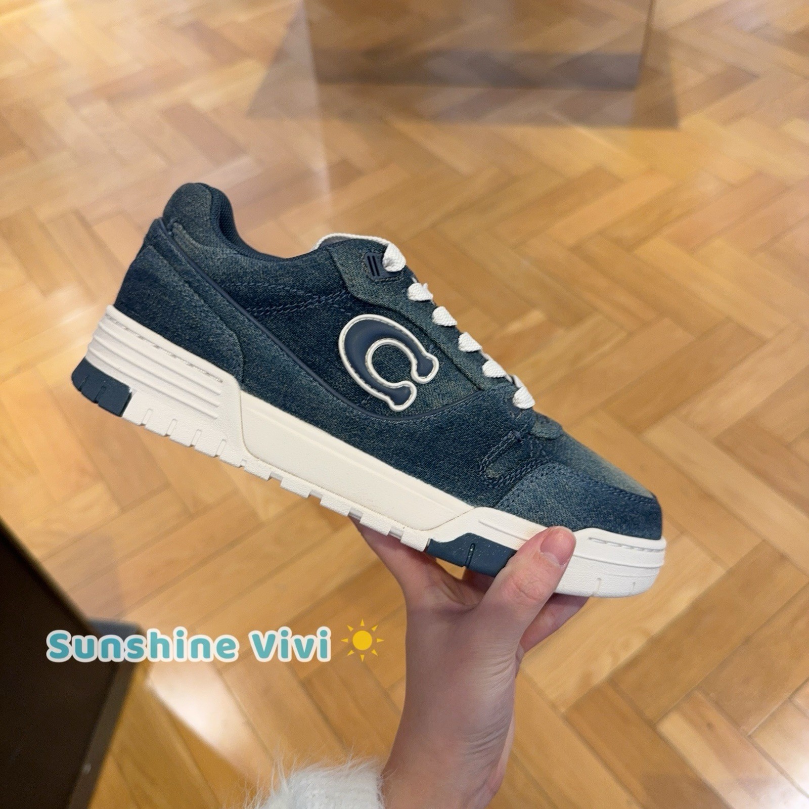 NEW Coach Woman Soho Sneaker In Loved Denim  CDE24 Denim Choose Size