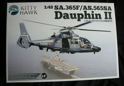 Kitty Hawk KH80108 1:48 Dauphin II SA.365F/AS.565SA, ungebaut, selten!