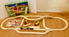 BRIO TRAIN SET #33143 Large Original Box Vintage Osby Sweden Wooden Complete