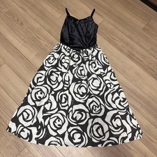 Hula Dance Maunaloa Rose Pattern Hula Dance Dress One-Piece Velvet