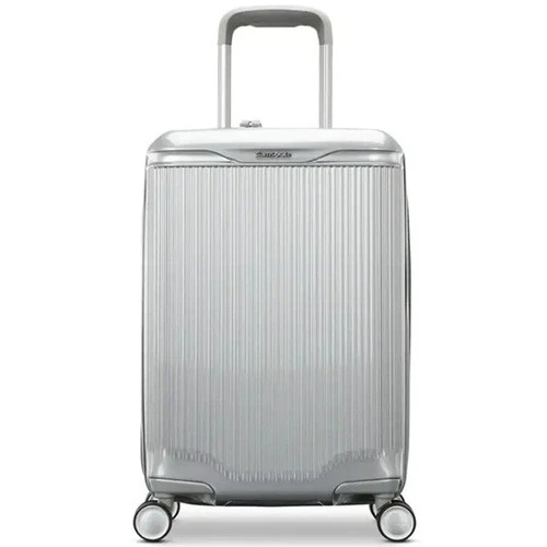 SAMSONITE Silhouette 18 Carry- On Expandable Hardside Spinner  SILVER