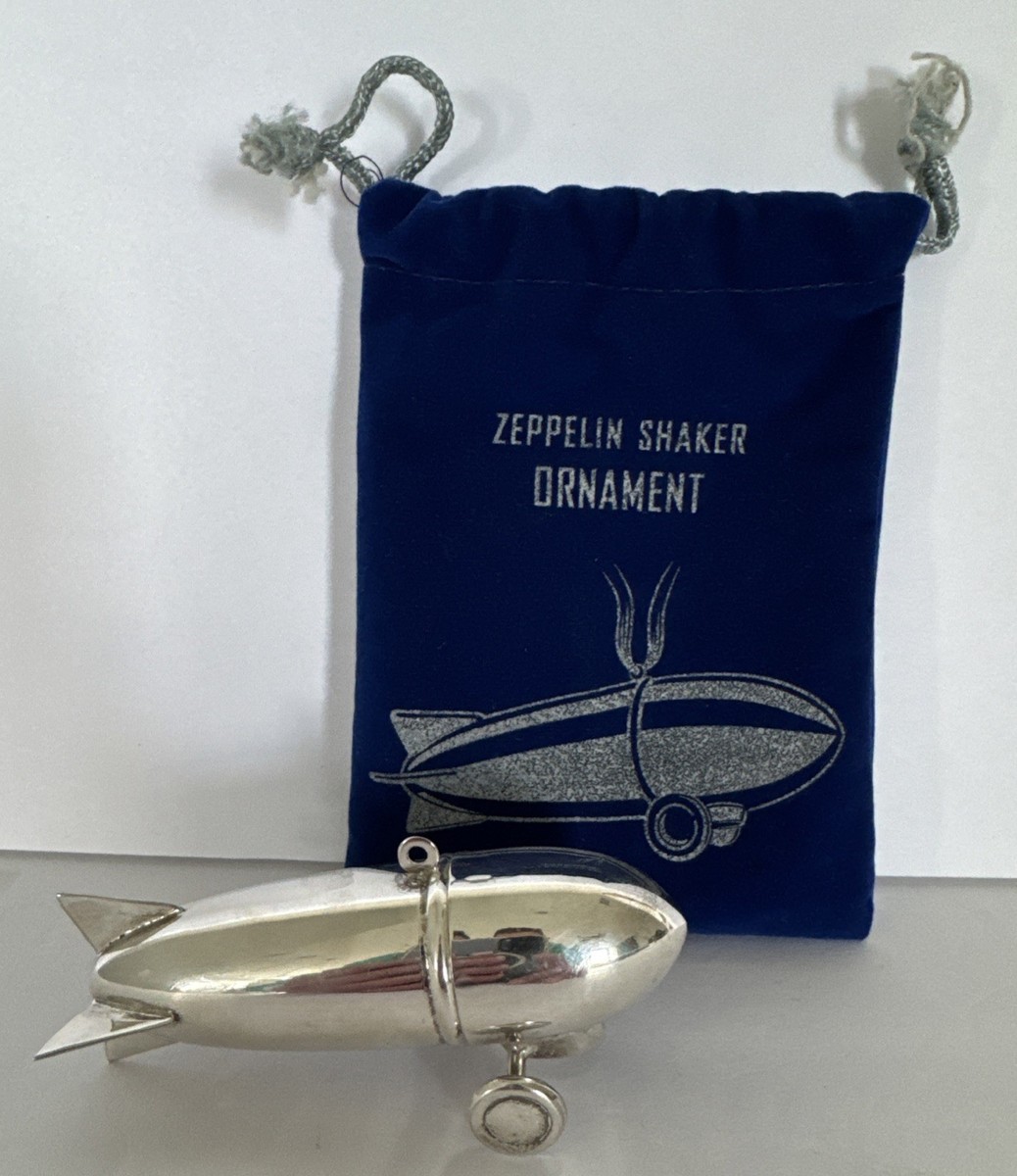 ZEPPELIN SHAKER 40 シルバー 未使用品 Zeppelin Cocktail Shaker Silver Ornament Restoration