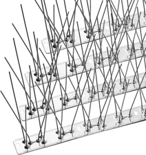 Bird Spikes with Stainless Steel Base, Durable, Arrow Pigeon Spikes Fence Kit