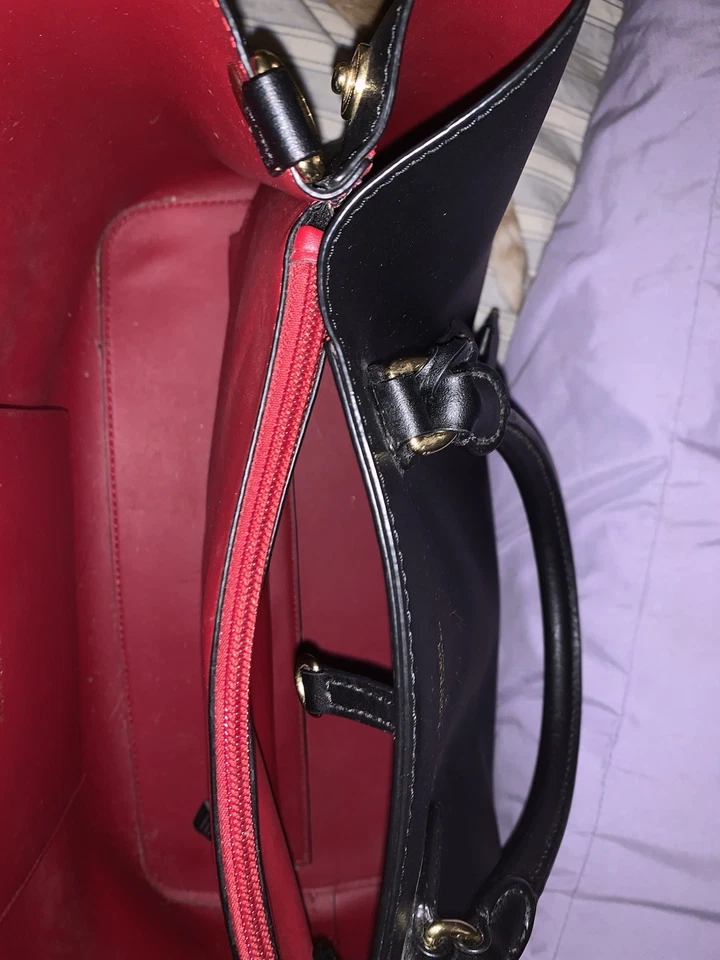 Ralph Lauren слегка б/у исполнительный черный кожаный исполнительный сумка Touch класса - Изображение 4 из 4