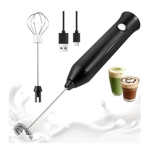 XSBAIHUO Milk Frother Handheld, Electric Coffee Foamer  Assorted colors 