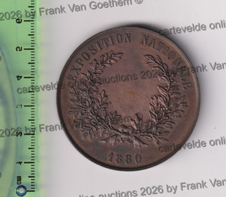 Medaille Penning Leopold 2 Exposition 1880