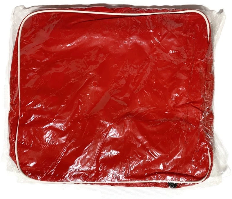 Bolso de Mano Vintage TWA Getaway Vacations Rojo Blanco Correa Ajustable Cremallera NUEVO Foto 4 de 4