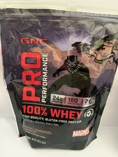 GNC Pro Performance Whey Protein Royal Caramel Cookie 14.8 oz Exp 1/2026