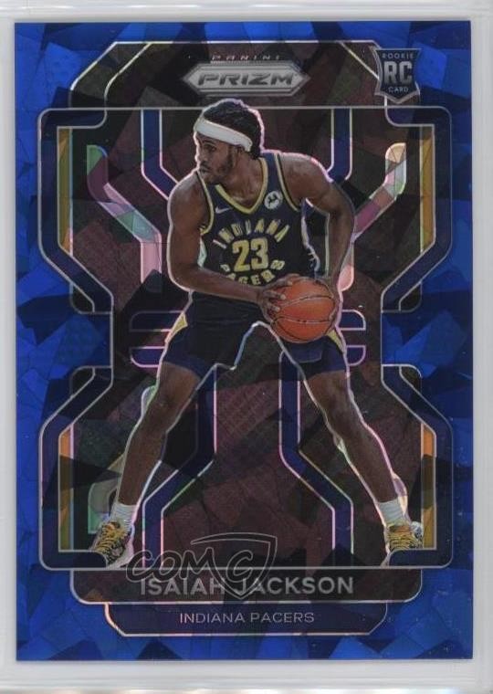 2021-22 Panini Prizm Blue Ice Prizm 14/125 Isaiah Jackson #309 Rookie RC 14cm