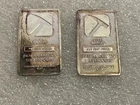 5 Gram .999 Fine Silver Pan American Bars Discontinued-Toning&Spots- Lot Of 2