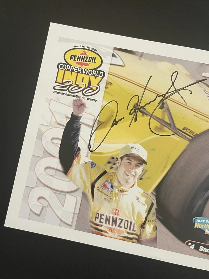 SAM HORNISH, Jr. RaceCar Driver INDY, NASCAR: Hand Signed Photo 8 x 10” / KSK - Image 3 of 4