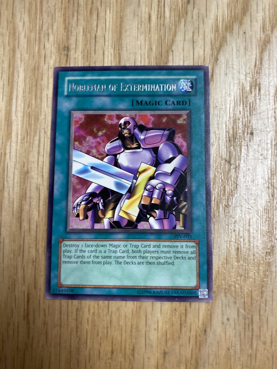 1996 Yu-Gi-Oh Nobleman Of Extermination Rare Card | eBay