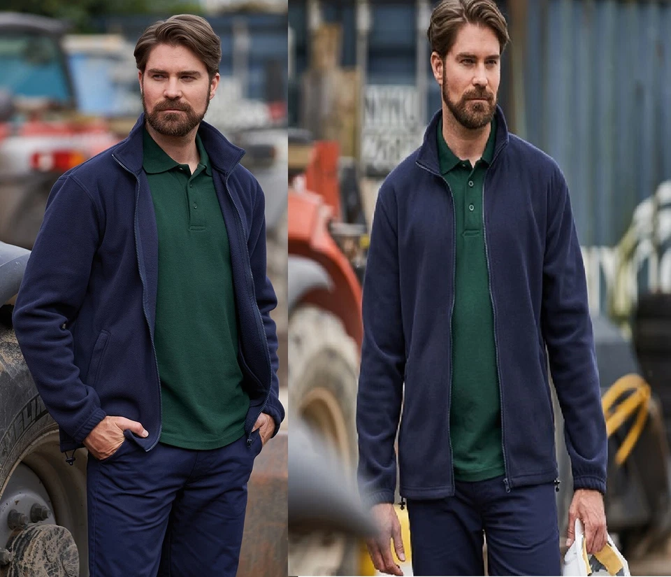 Hommes Pro Vêtement de Travail Uniforme Fermeture Éclair Micro Polaire RTX Veste - Photo 1/1