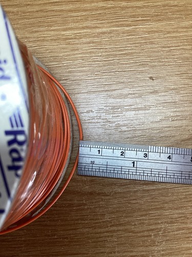 100mtrs Equipment Hook Up Drahtrolle Orange 0,7/1mm NEU - Bild 3 von 3