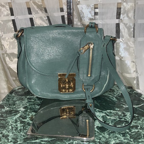 Chloé Elsie Women's Leather Shoulder Bag aqua color 01-13-50-65 - Picture 5 of 22