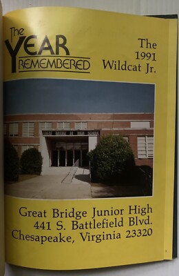 1991 GREAT BRIDGE JUNIOR HIGH SCHOOL YEARBOOK, WILDCAT JUNIOR