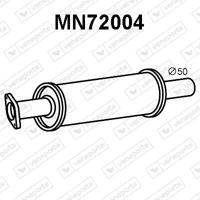 Silencieux avant Mini Cooper R50 R52 contre les bruits d'échappement