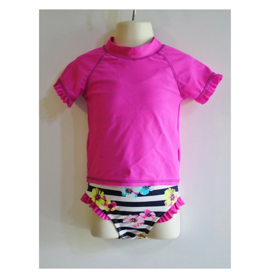 TCP Conjunto Top Traje de Baño Tropical Rashguard Niña Talla 2T Foto 2 de 4