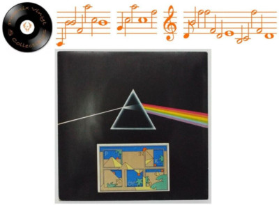 Pink Floyd Dark Side Of The Moon Vinyl LP + 2 Posters A5 B5 Pressing - EX