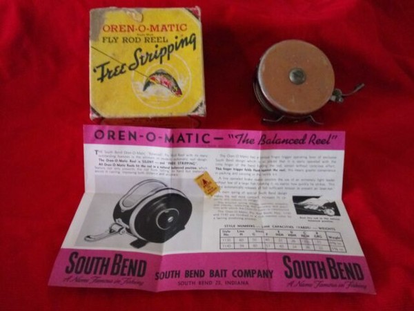 Vintage South Bend Oren-O-Matic Fly Fishing Reel Model 1130B