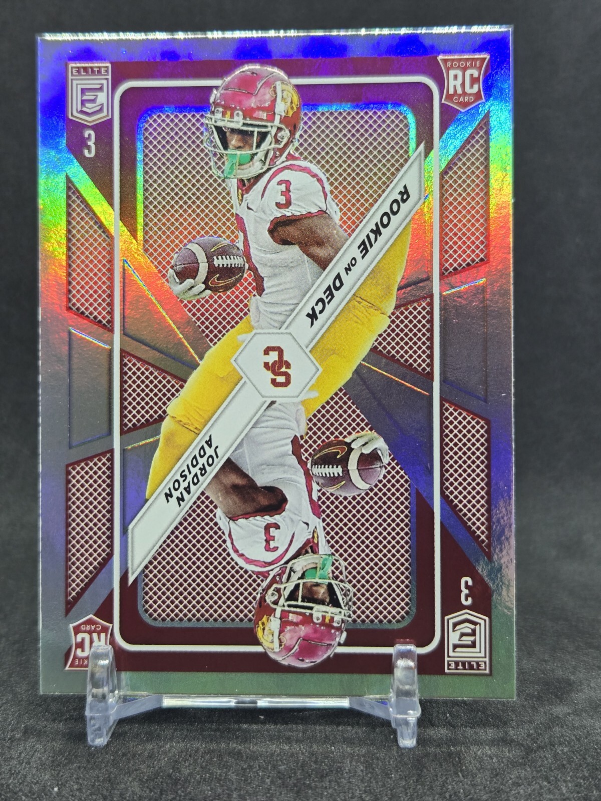 2023 Donruss Elite Jordan Addison #RD-7 Rookie On Deck USC Trojans 6C