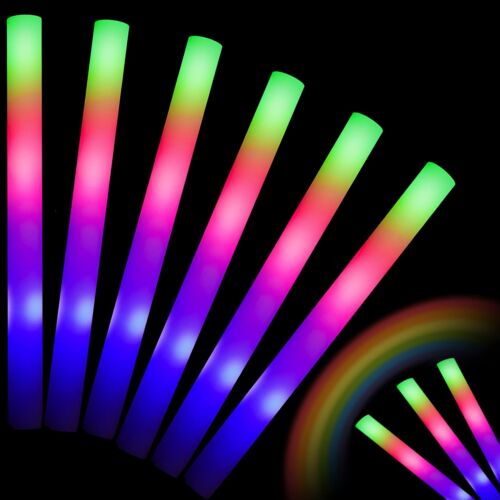 Glow Sticks Bulk -70 Pcs LED Foam Sticks Glow in The Dark Party Supplies,3 Mo...