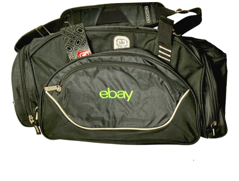 eBay Equipaje Bolsa de Lona Bolso de Hombro Equipaje de Mano Durante la Noche Bolsillos de Viaje Revendedor SWAG Foto 4 de 4
