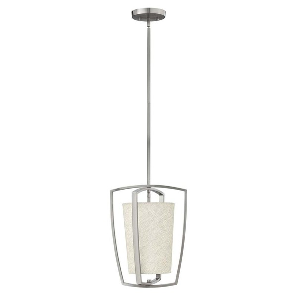 Pendellampe Deckenleuchte HäNgeleuchte Nickel H 40,6 Cm Esszimmerleuchte-image