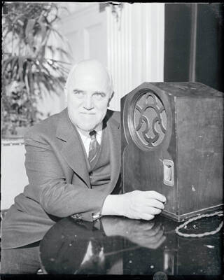James O'Brien Listening to Radio - New York's New Mayor Hears Good - Old Photo