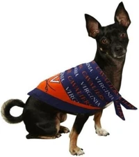 NCAA Virginia Cavaliers Small Pet Triangle Bandanna New Graduation Party