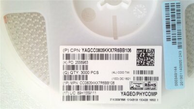50 x Keramikkondensator - 10 µF - 10 VDC - 10% - X7R - SMD 0805 - NEU