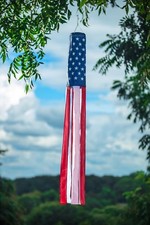 American Flag Windsock 60" Show United States Patriotic Support USA Windsock 