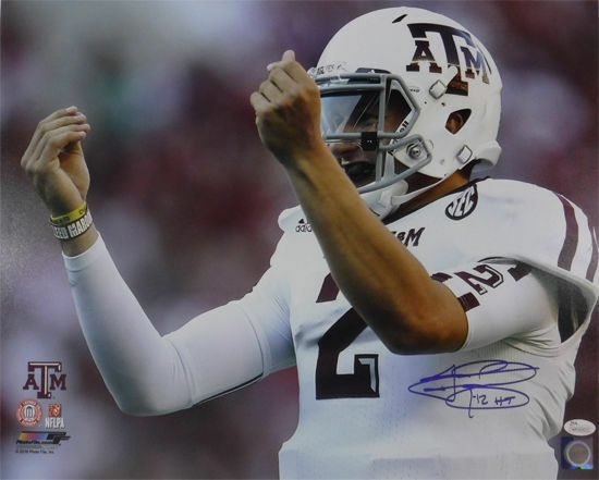 Johnny Manziel Autographed Signed Texas A&M Aggies / Texas A&M Aggies 16x20 Photo HT JSA 11055 